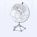 LED Rotating Globe Lamp - Warm Illuminated Acrylic Light Fixture 6