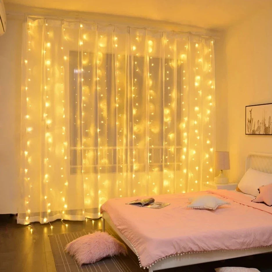LED String Lights - 8 Modes Warm White Fairy Lights for Indoor & Outdoor Use 0