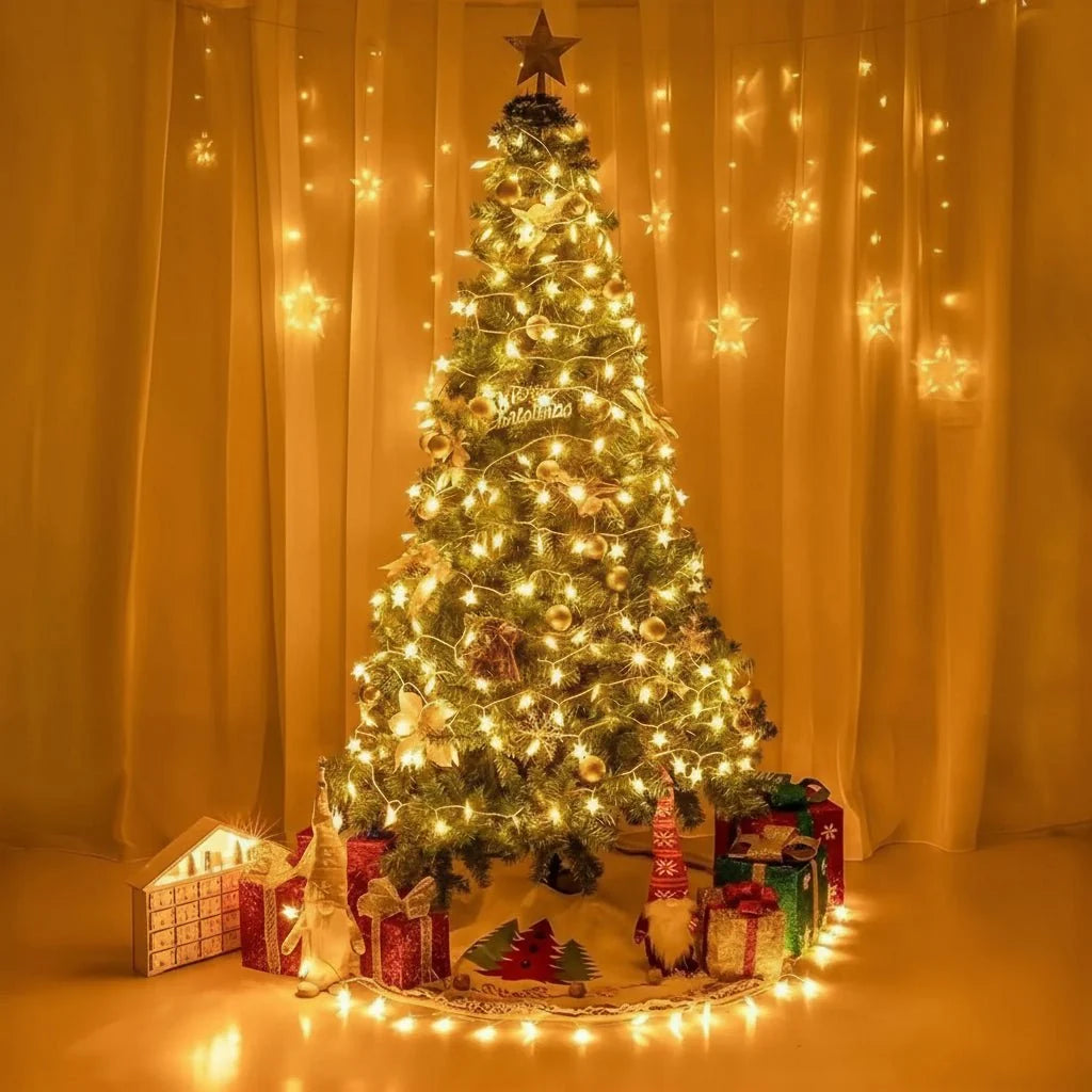 LED String Lights Warm White Multicolor Flexible Copper Wire Lights 4