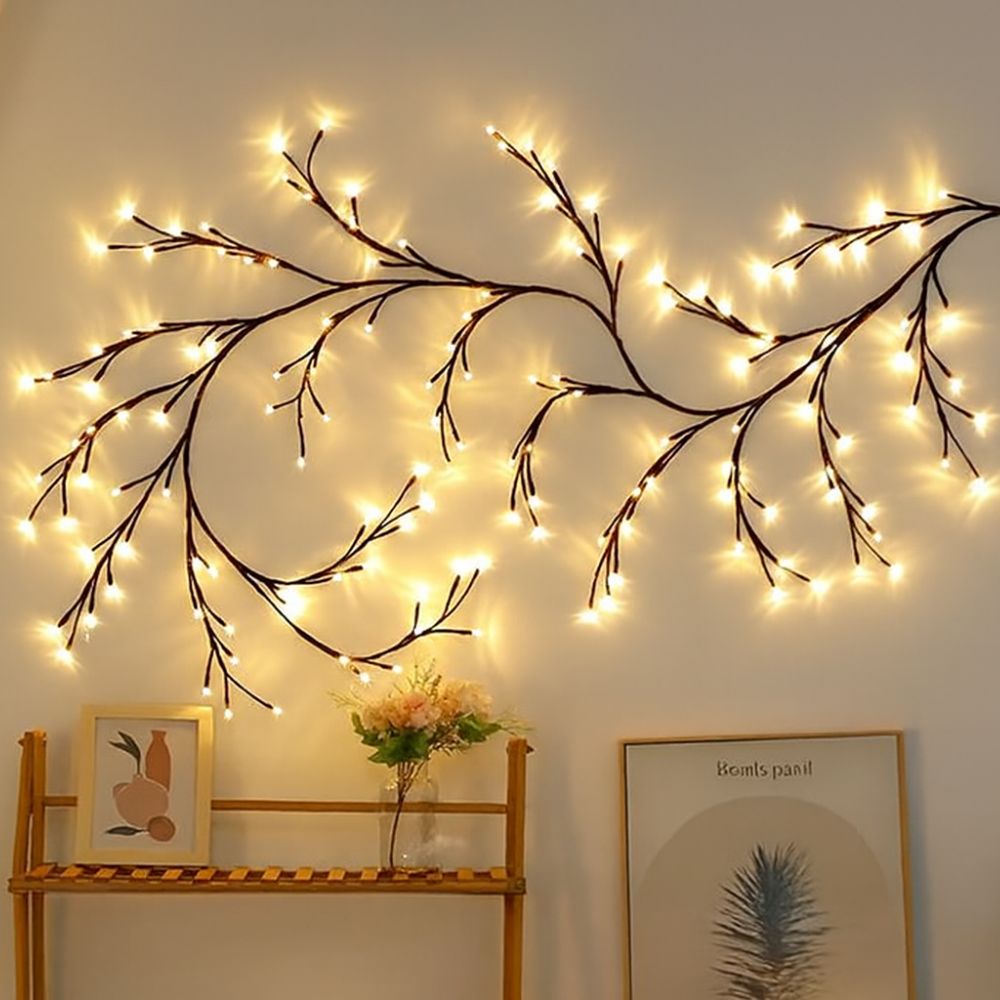 LED Table Lamp - Warm Ambient Light with Flexible Rattan Design 1