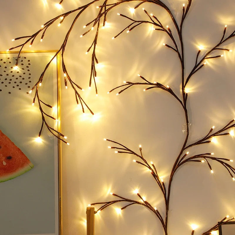 LED Table Lamp - Warm Ambient Light with Flexible Rattan Design 3