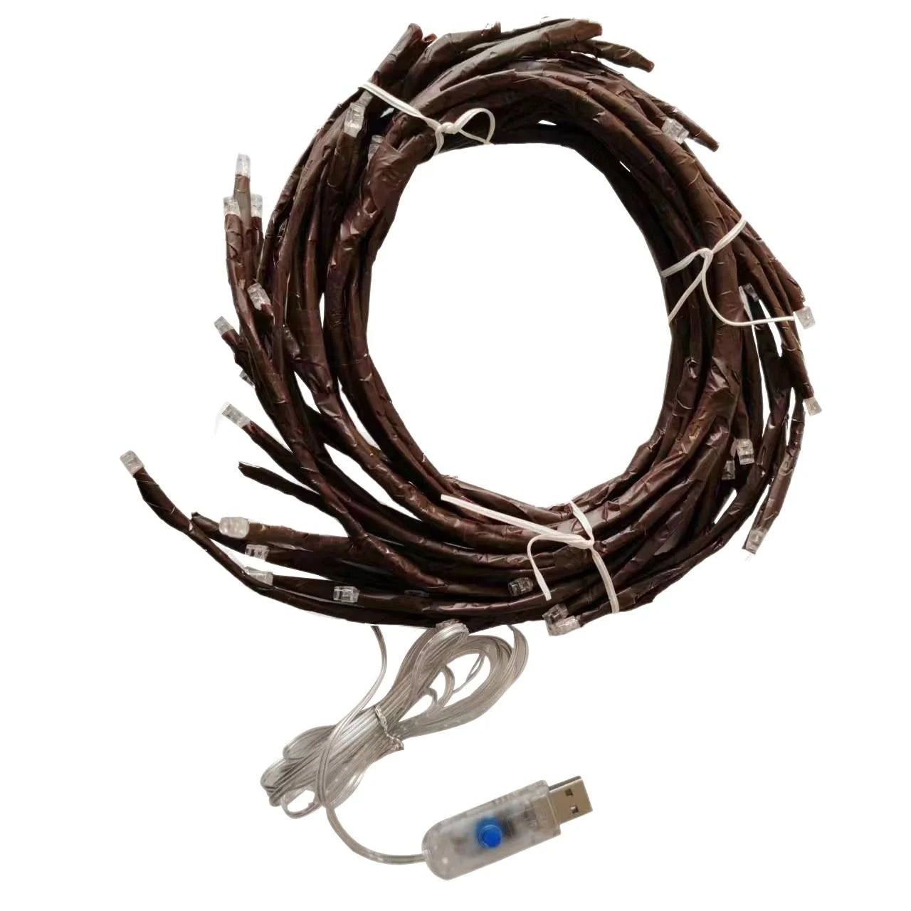 LED Table Lamp - Warm Ambient Light with Flexible Rattan Design 4