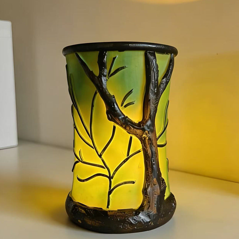 LED Table Lamp – Battery Powered Cordless Warm Light Tree Branch Design