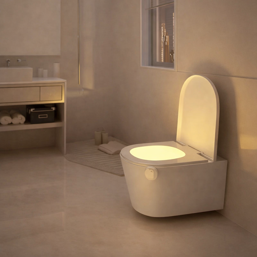 LED Toilet Bowl Light – Automatic Motion Sensor Bathroom Night Light 00