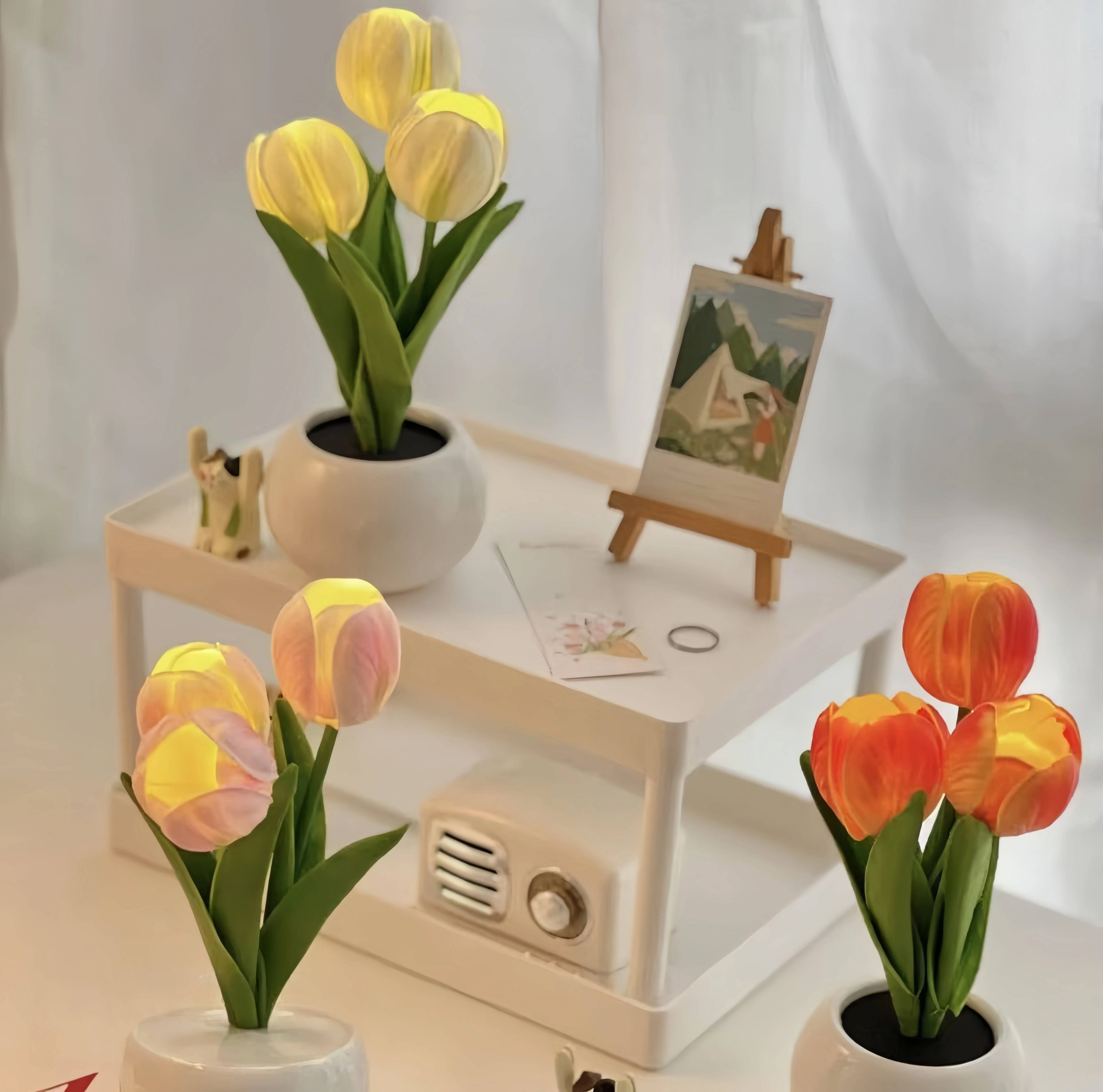 LED Tulip Night Light - Color Changing Ambiance for Cozy Spaces 7