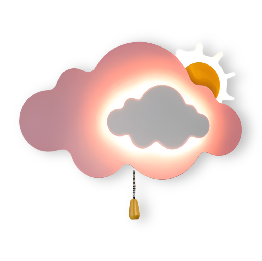 Cloud Wall Light, Integrated LED, Wall Mounted, Three Light Modes 10