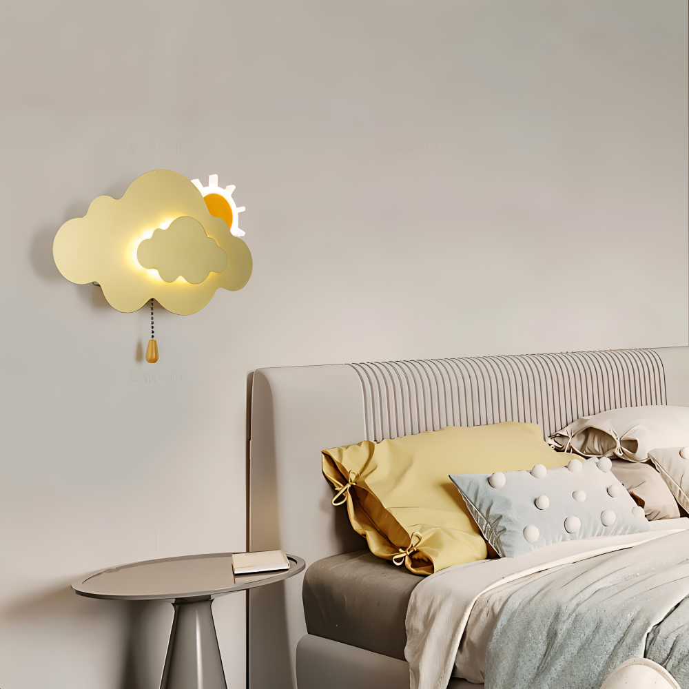 Cloud Wall Light, Integrated LED, Wall Mounted, Three Light Modes 2