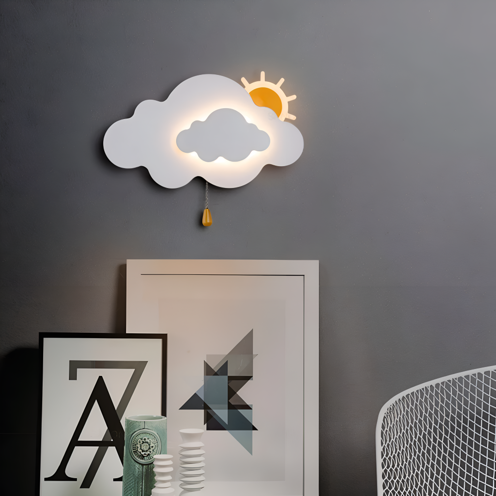 Cloud Wall Light, Integrated LED, Wall Mounted, Three Light Modes 3
