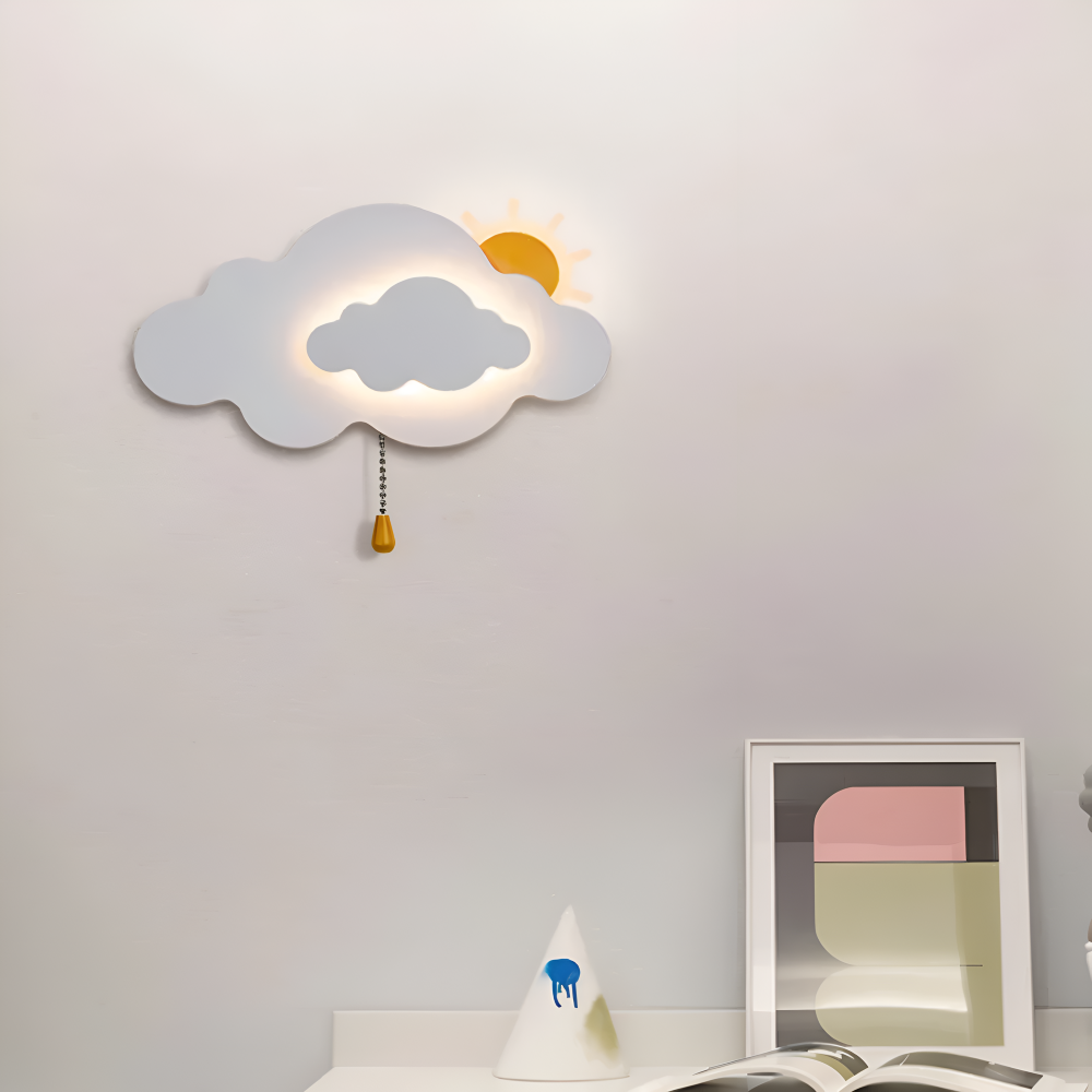 Cloud Wall Light, Integrated LED, Wall Mounted, Three Light Modes 4