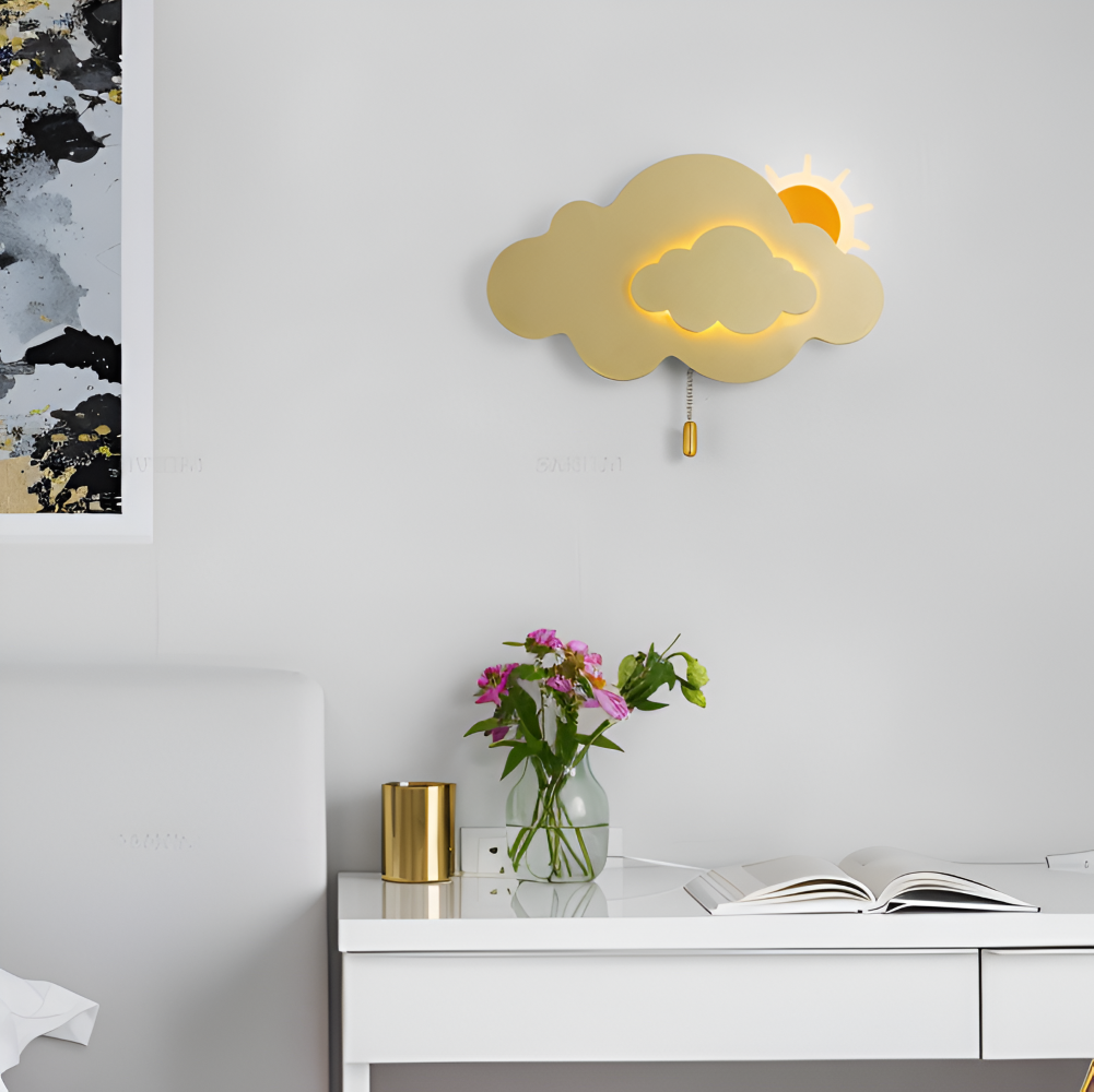 Cloud Wall Light, Integrated LED, Wall Mounted, Three Light Modes 5