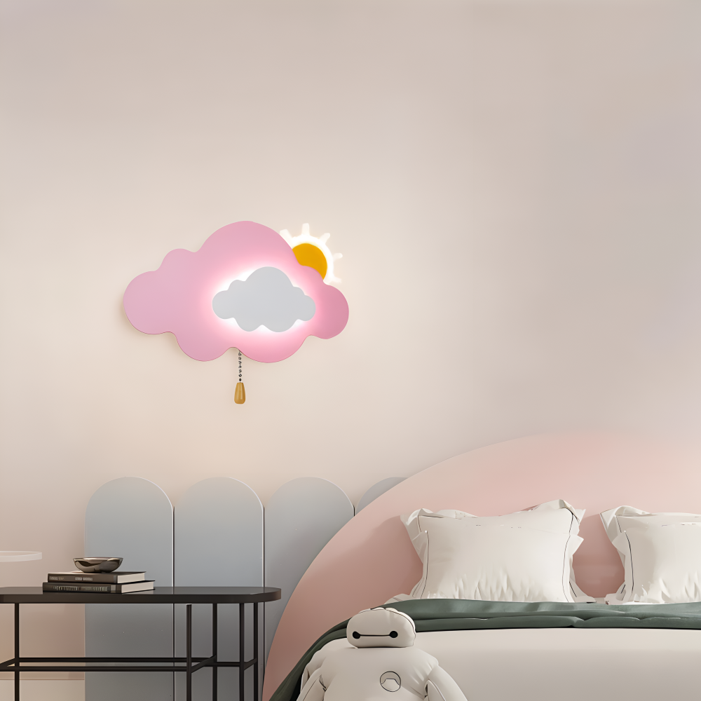 Cloud Wall Light, Integrated LED, Wall Mounted, Three Light Modes 7
