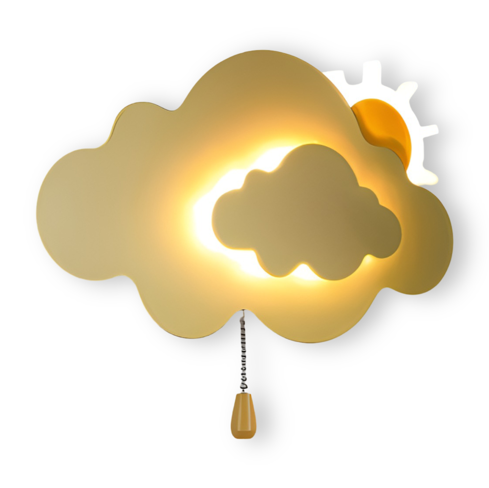 Cloud Wall Light, Integrated LED, Wall Mounted, Three Light Modes 8