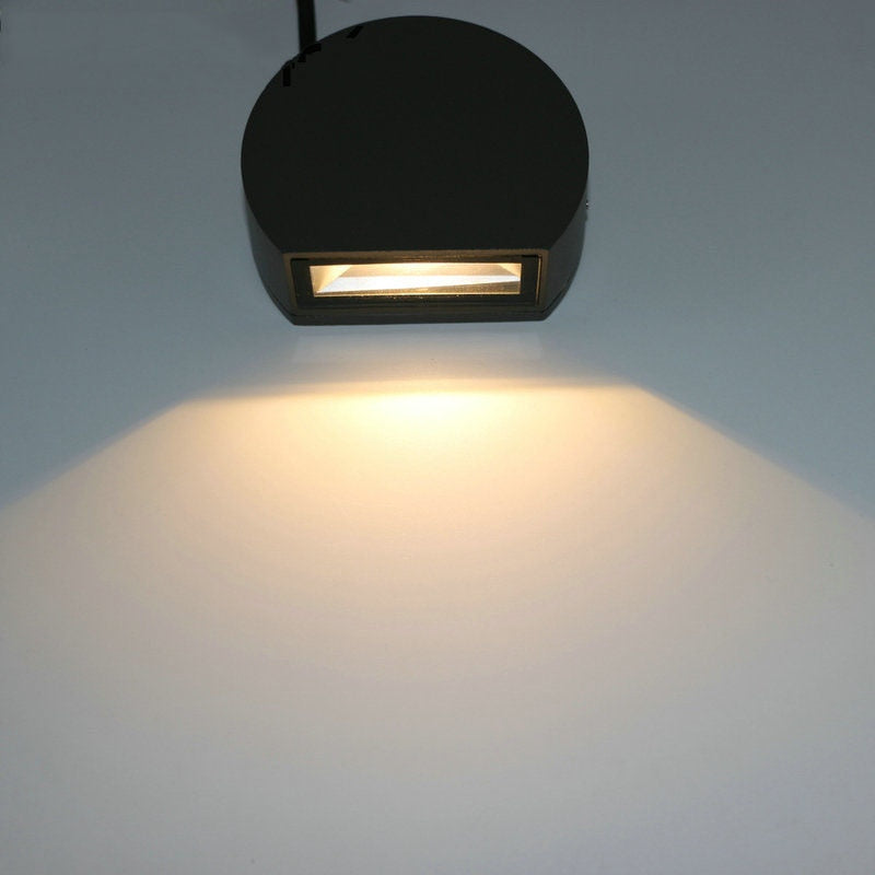 LED Wall Sconce Lighting - Modern Aluminum and Borosilicate Glass Wall Lamp with Warm White Light 3