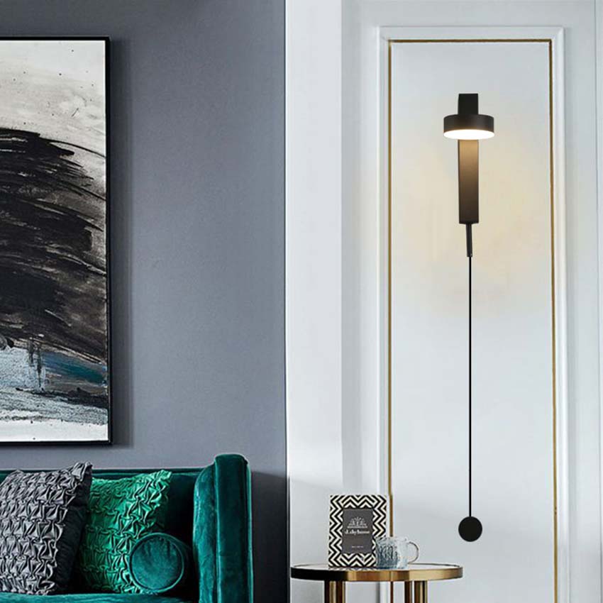 LED Wall Sconce, Rotating Head, Iron and Acrylic, Wall Mounted 10