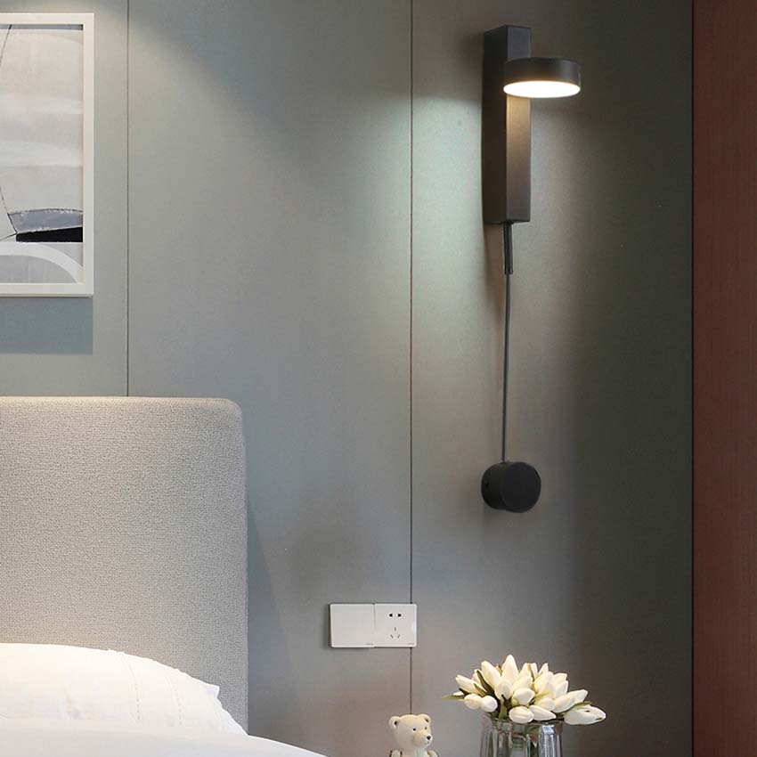 LED Wall Sconce, Rotating Head, Iron and Acrylic, Wall Mounted 5