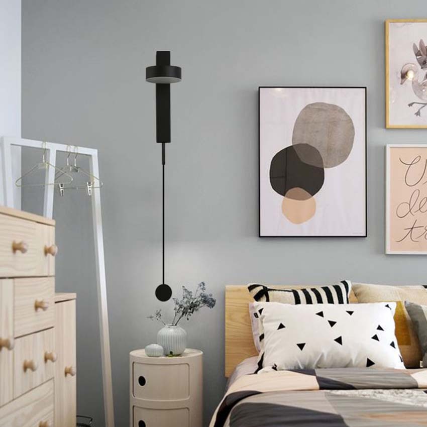 LED Wall Sconce, Rotating Head, Iron and Acrylic, Wall Mounted 8