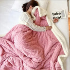 Lambswool and Fleece Winter Blanket – Soft and Warmest Blanket for Sofa and Bed, Cozy Comfort for Cold Days 3