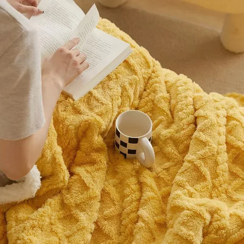 Lambswool and Fleece Winter Blanket – Soft and Warmest Blanket for Sofa and Bed, Cozy Comfort for Cold Days 7