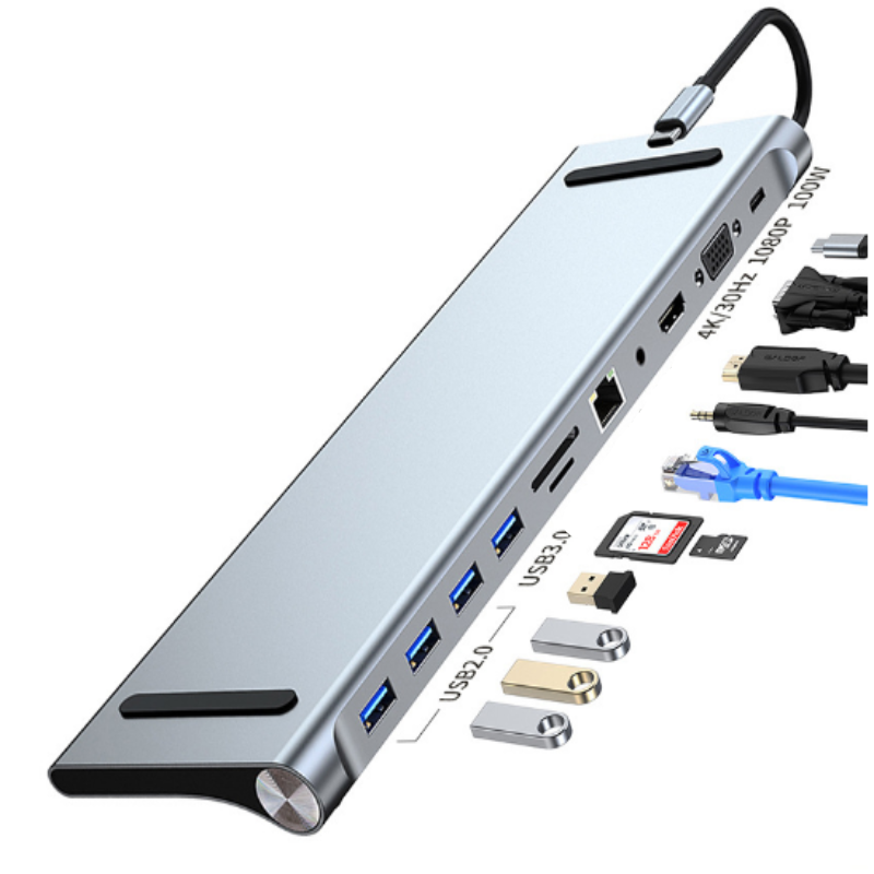 LapStation Pro 11-in-1 USB-C Docking Station - Enhanced Connectivity & Organization 9