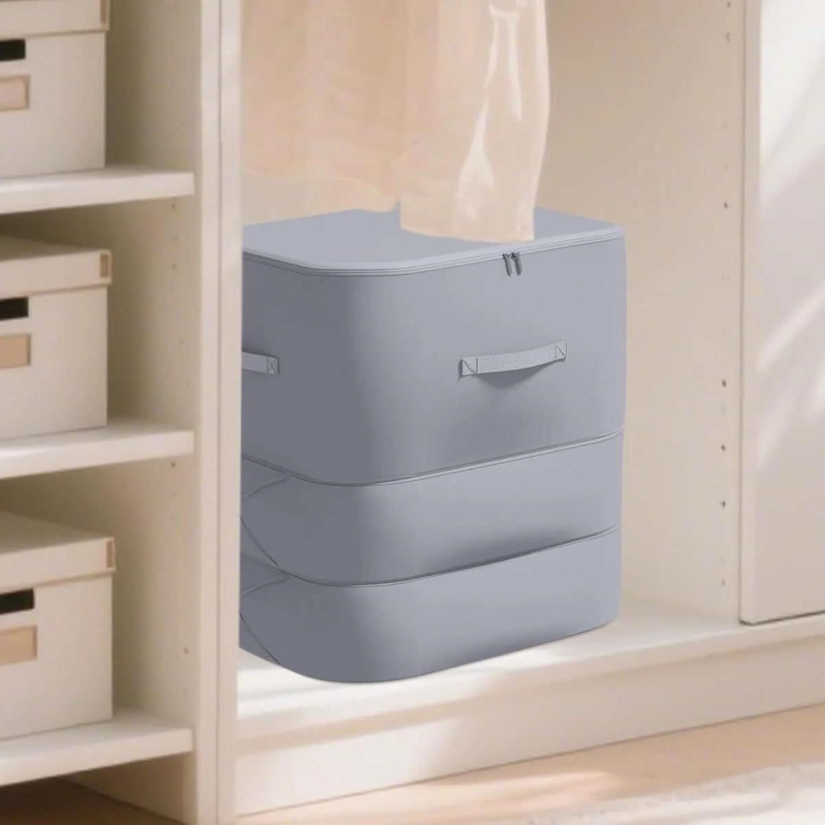 Large Dustproof Duvet Storage Bag Self-Compression-Storage & Organization-Homely Dreams-Cream-Homely Dreams