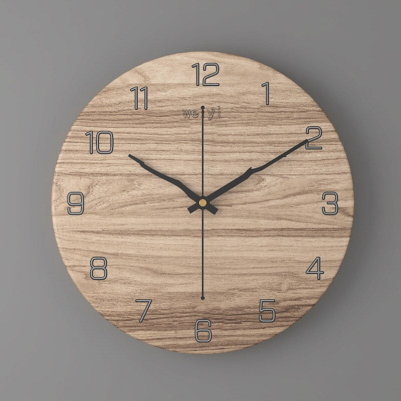 Large Modern Wall Clock - Elegant Marble Look & Silent Quartz Movement 2