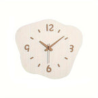 Large Modern Wall Clock - Silent Movement, Unique Irregular Wood Decor 3