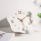 Large Modern Wall Clock - Silent Movement, Unique Irregular Wood Decor 6