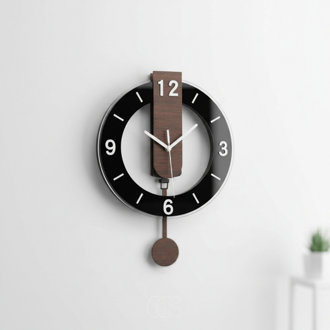 Large Retro Silent Wall Clock - Elegant Design & Peaceful Functionality 1