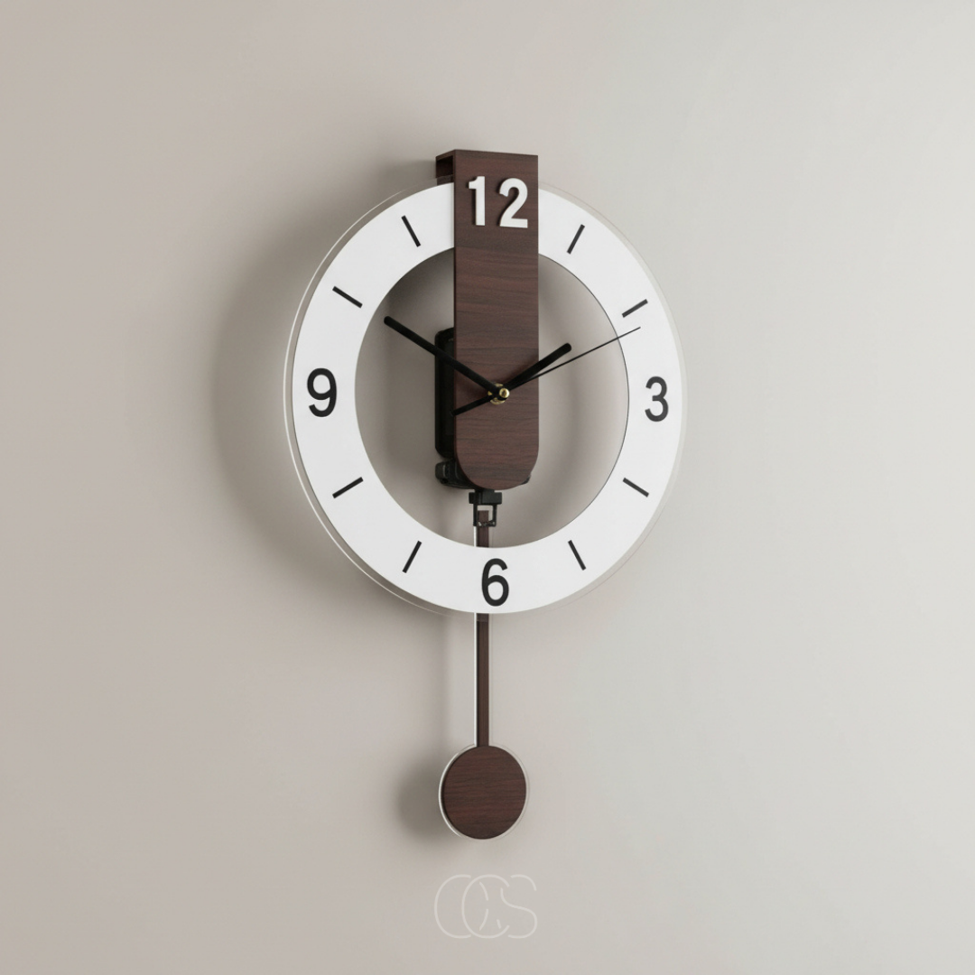 Large Retro Silent Wall Clock - Elegant Design & Peaceful Functionality 2