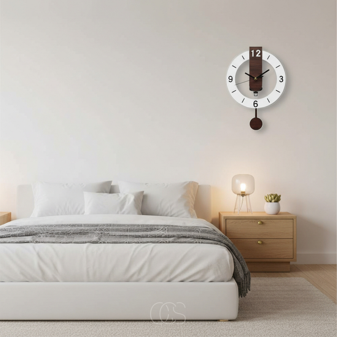Large Retro Silent Wall Clock - Elegant Design & Peaceful Functionality 4
