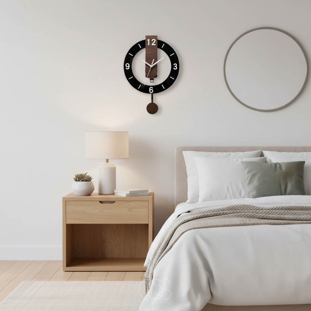 Large Retro Silent Wall Clock - Elegant Design & Peaceful Functionality 5