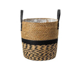 Laundry Basket - Stylish Seagrass Hamper with Handles 0