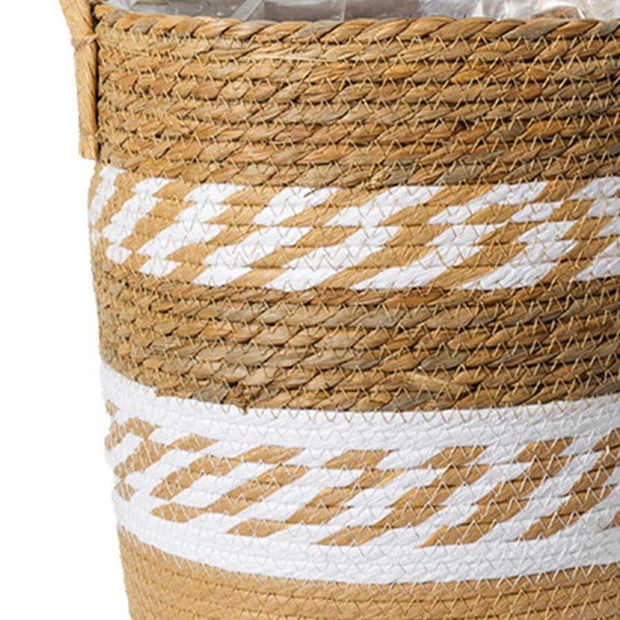 Laundry Basket - Stylish Seagrass Hamper with Handles 3