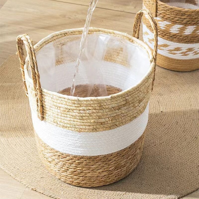 Laundry Basket - Stylish Seagrass Hamper with Handles 7