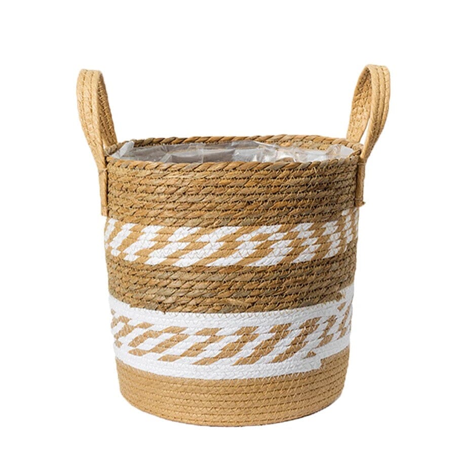 Laundry Basket - Stylish Seagrass Hamper with Handles 9