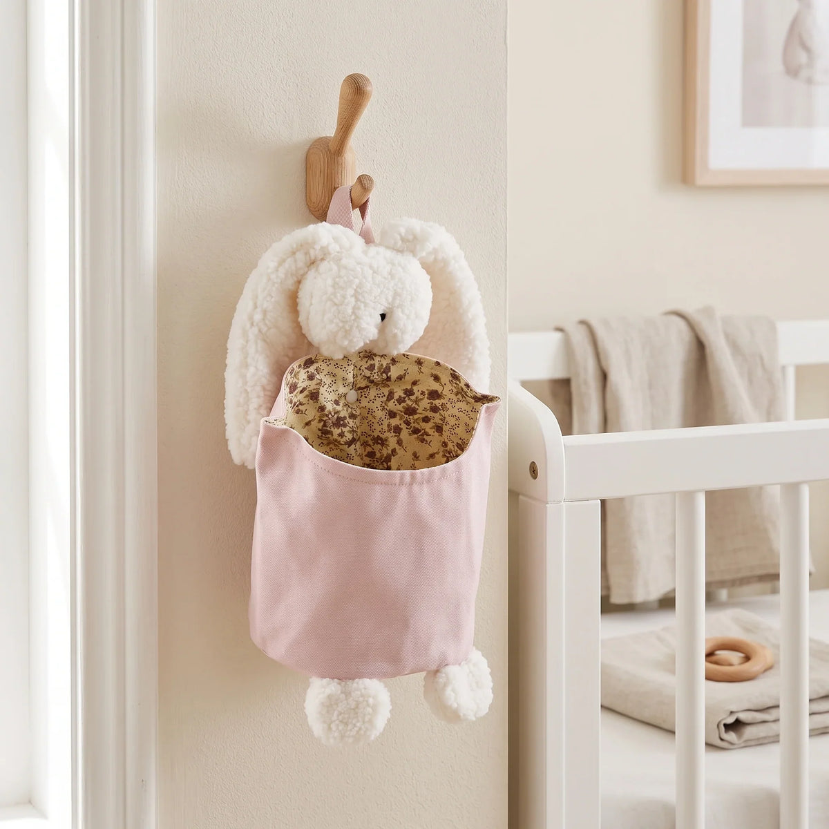 Little Manta Nook Crib Storage Caddy - Compact Baby Essentials Organizer 0