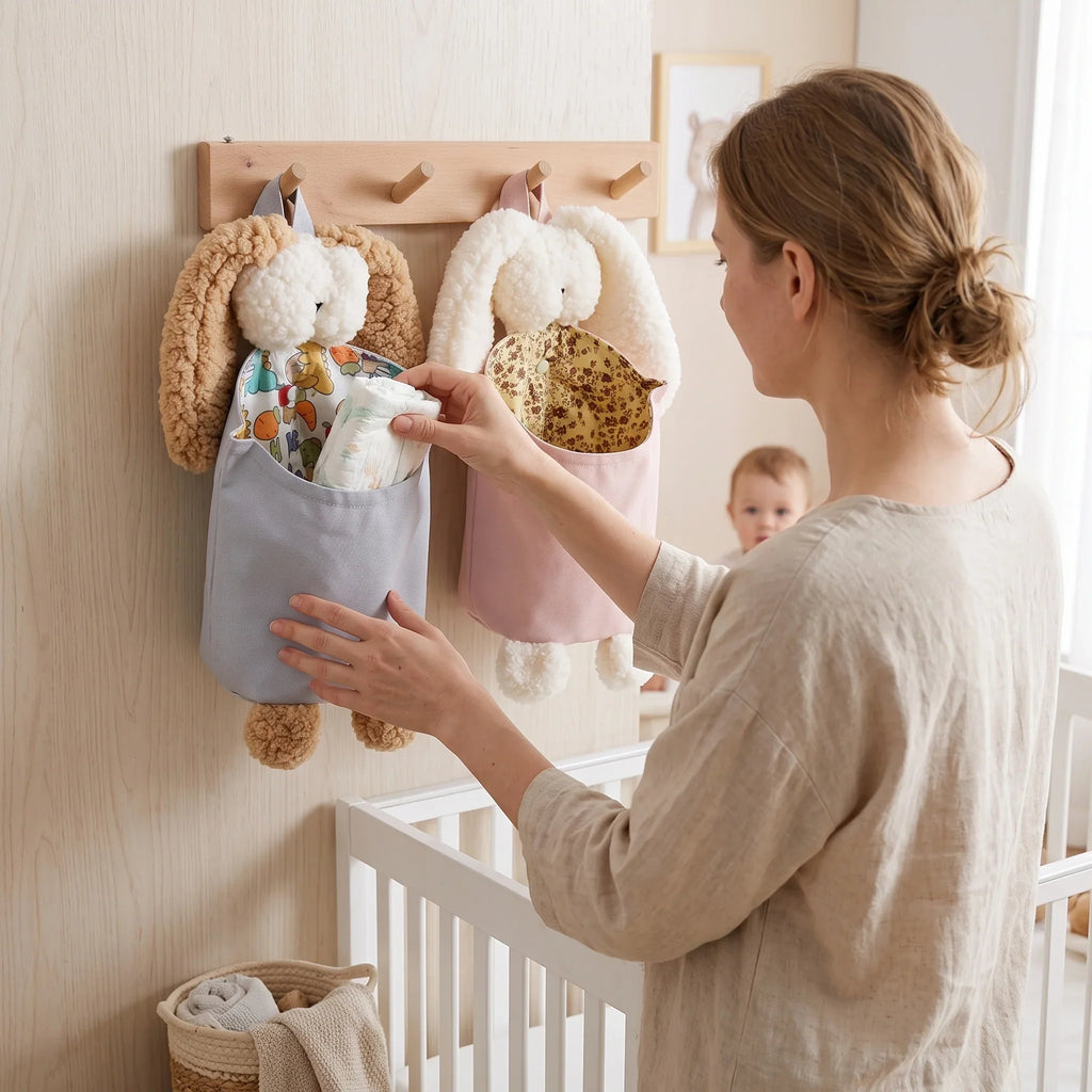 Little Manta Nook Crib Storage Caddy - Compact Baby Essentials Organizer 7