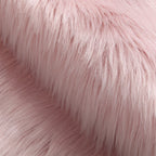Long Plush Round Carpet - Ultra Soft, Machine Washable Faux Wool Mat 1