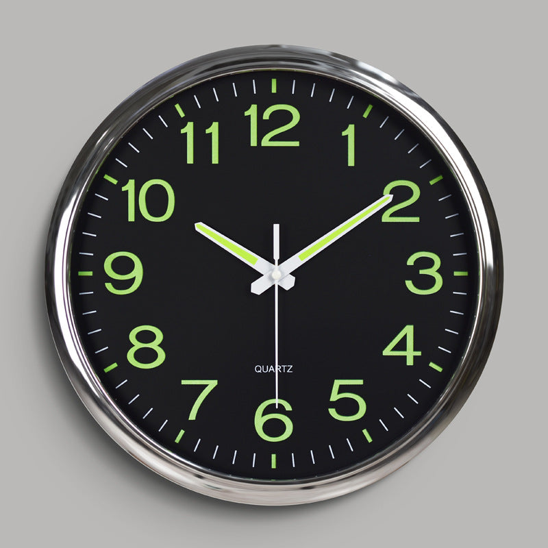 Luminous Wall Clock - Modern Decor with Easy Readability & Metal Frame 0