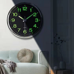Luminous Wall Clock - Modern Decor with Easy Readability & Metal Frame 1