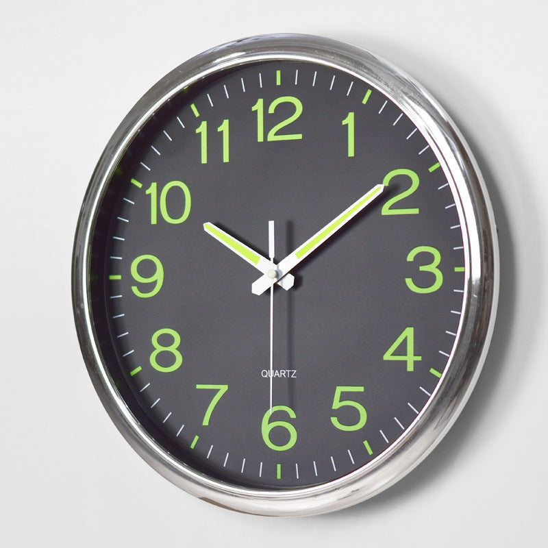 Luminous Wall Clock - Modern Decor with Easy Readability & Metal Frame 4