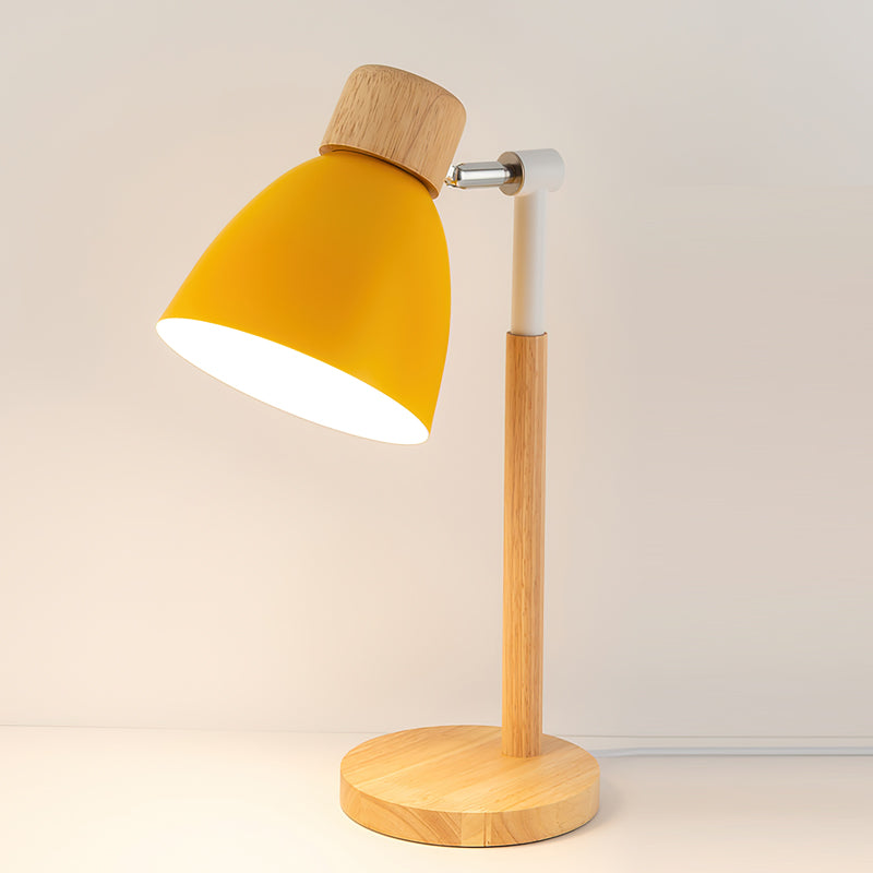 Macaroon Wood Table Lamp - Stylish Illumination for Bedroom & Desk 1