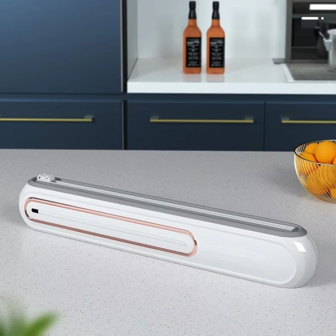 Magnetic Foil And Plastic Wrap Organizer - Precision Cutter & Space-Saving Design 3