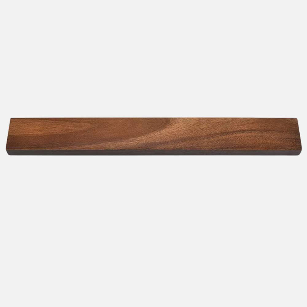 Magnetic Knife Rack - Elegant Wood Design for Organized Kitchen Tools 0