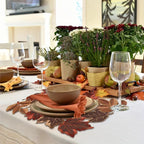 Maple Leaf Table Runner - Embroidered Autumn Decor for Dining & Entry Tables 3