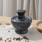Marble Mortar And Pestle Set - Durable Spice Grinder For Fresh Flavors 2