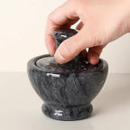 Marble Mortar And Pestle Set - Durable Spice Grinder For Fresh Flavors 3