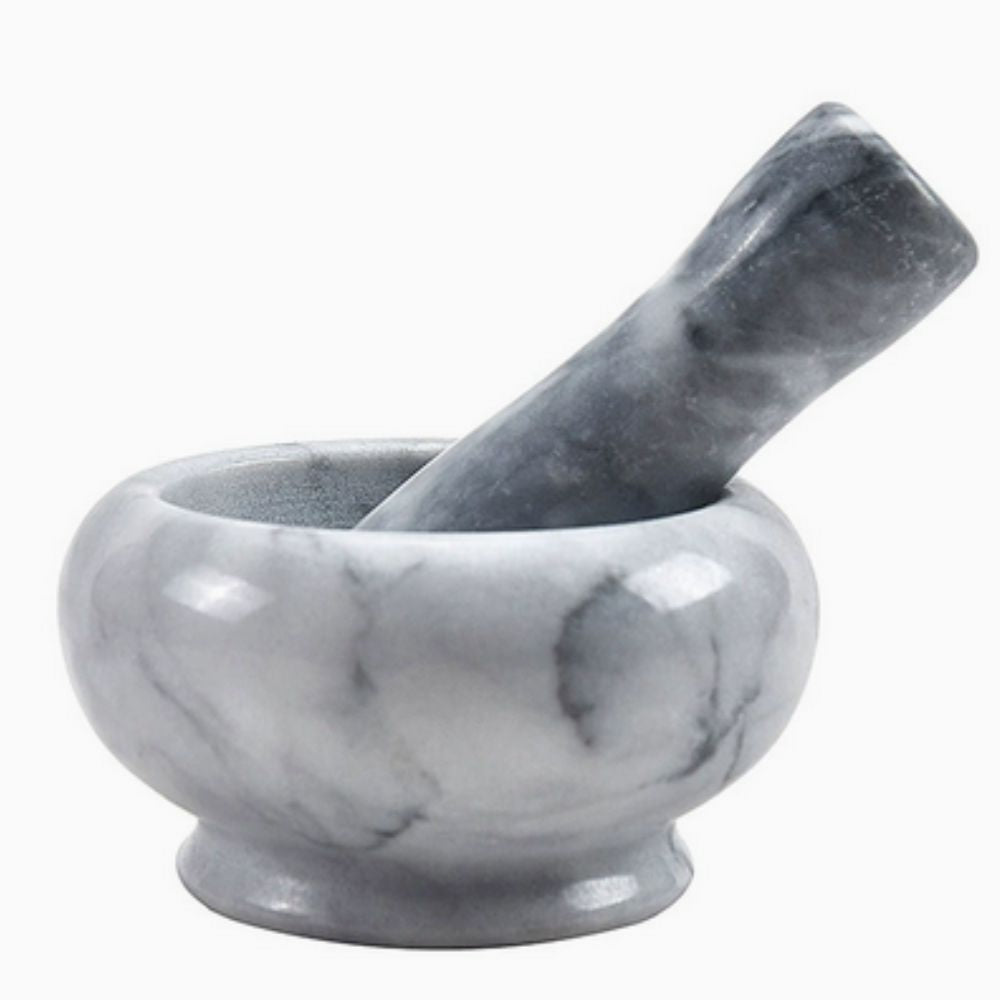 Marble Mortar and Pestle Set - Efficient Herb and Spice Grinder 1
