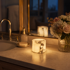 Marble Touch Lamp - Adjustable Warm Glow with Cordless Design 6