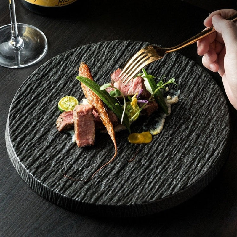 Matte Stone Dinner Plate Set – Durable Porcelain Dinnerware in 9 and 11 Sizes for Elegant Dining 0